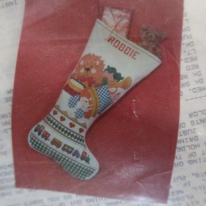 Counted Cross Stitch Toyland (Boy) Christmas Stocking Kit (New-Sealed)